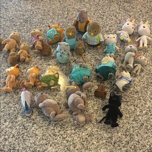 Calico critter/li’l woodzeez Animal Plush Toy set lot